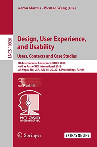 Design, User Experience, and Usability