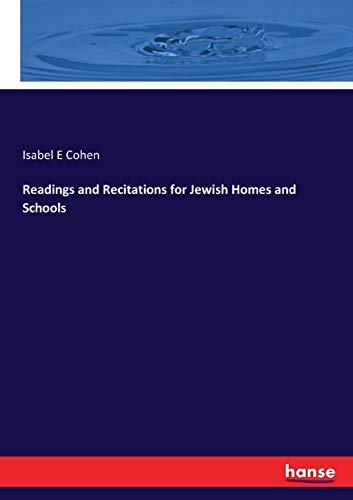 Readings and Recitations for Jewish Homes and Schools