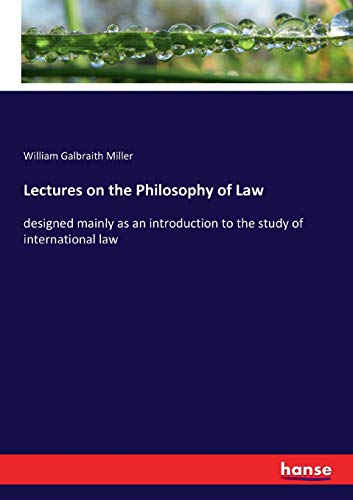 Lectures on the Philosophy of Law