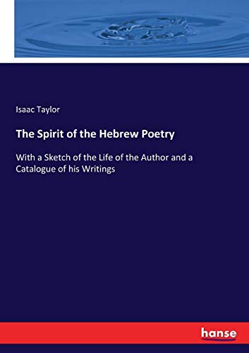The Spirit of the Hebrew Poetry