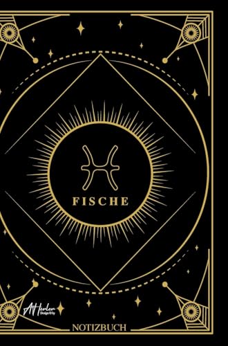 Edles Notizbuch Sternzeichen Fische | Designed by Alfred Herler