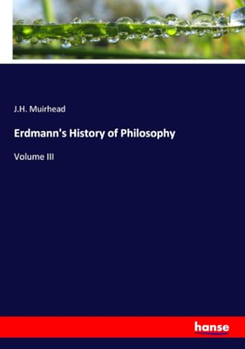 Erdmann's History of Philosophy