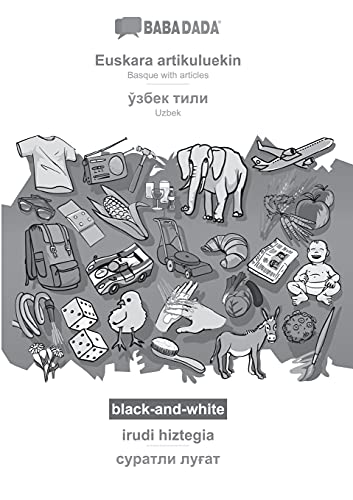 Euskara artikuluekin - Uzbek (in cyrillic script), irudi hiztegia, BW