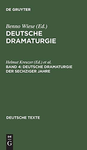 Deutsche Dramaturgie, Band 4, Deutsche Dramaturgie der Sechziger Jahre