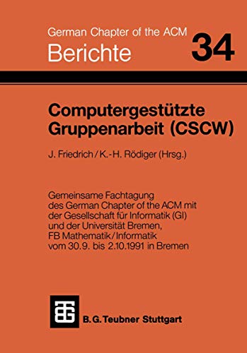 Computergestutzte Gruppenarbeit (Cscw)