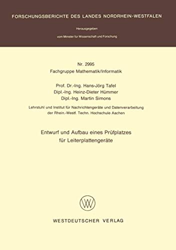 Entwurf und Aufbau eines Prüfplatzes für Leiterplattengeräte
