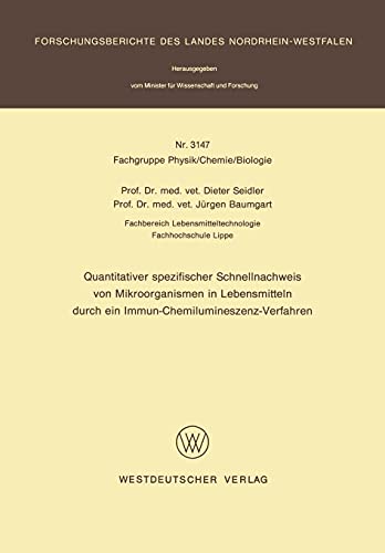 Quantitativer spezifischer Schnellnachweis von Mikroorganismen in Lebensmitteln durch ein Immun-Chemilumineszenz-Verfahren