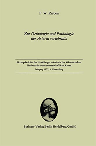 Zur Orthologie Und Pathologie Der Arteria Vertebralis