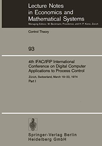 4th IFAC/IFIP International Conference on Digital Computer Applications to Process Control