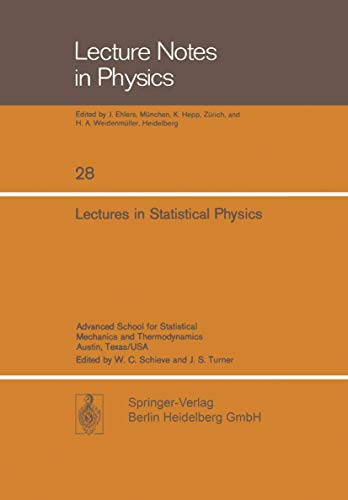 Lectures in Statistical Physics