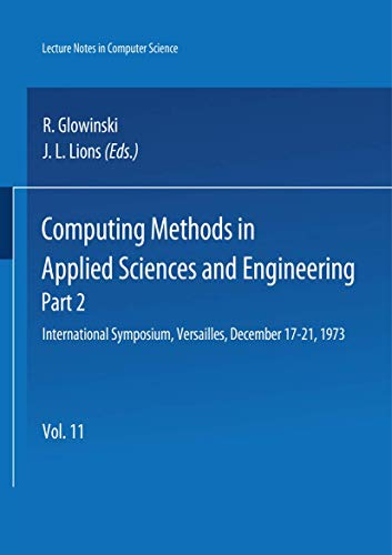 Computing Methods in Applied Sciences and Engineering. International Symposium, Versailles, December 17-21,1973