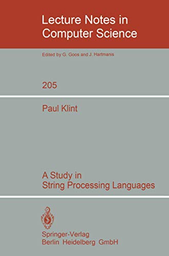 A Study in String Processing Languages