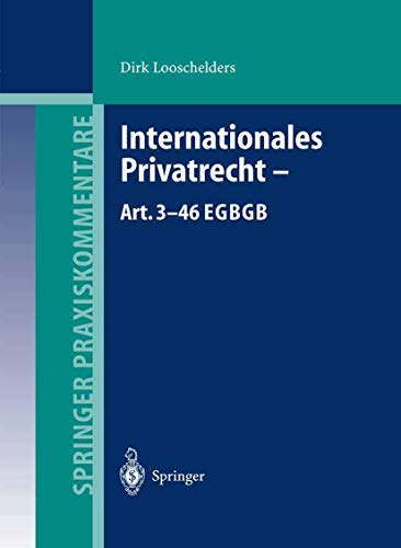 Internationales Privatrecht Art. 3 46 Egbgb