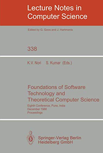 Foundations of Software Technology and Theoretical Computer Science