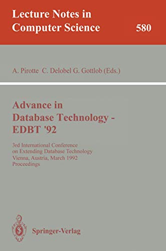 Advances in Database Technology - EDBT '92