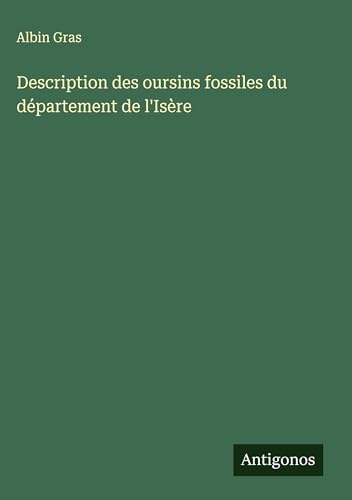 Description des oursins fossiles du département de l'Isère