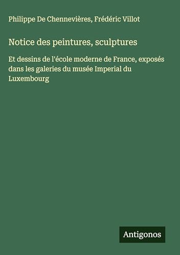 Notice des peintures, sculptures