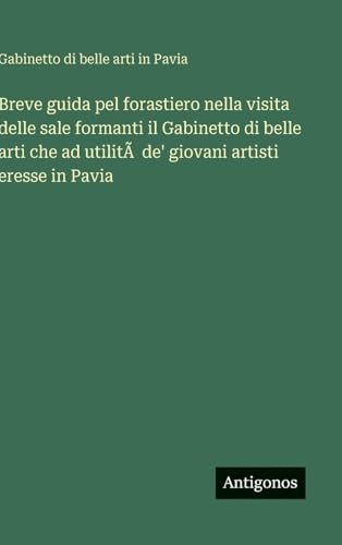 Breve guida pel forastiero nella visita delle sale formanti il Gabinetto di belle arti che ad utilitÃ  de' giovani artisti eresse in Pavia