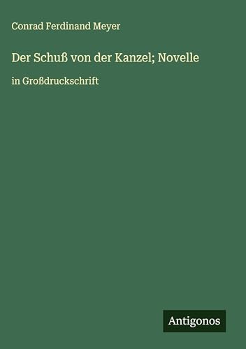 Der Schuß von der Kanzel; Novelle