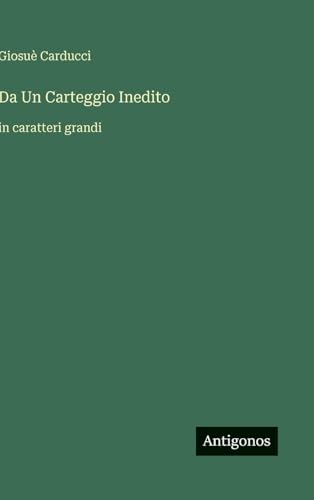 Da Un Carteggio Inedito