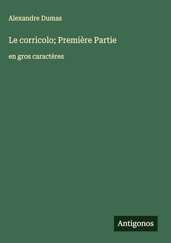 Le corricolo; Première Partie