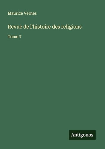Revue de l'histoire des religions