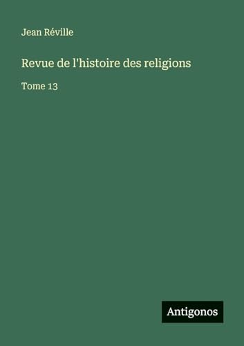 Revue de l'histoire des religions
