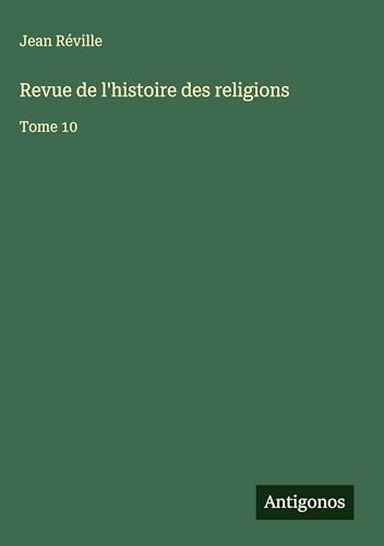 Revue de l'histoire des religions