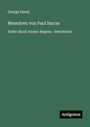 Memoiren von Paul Barras