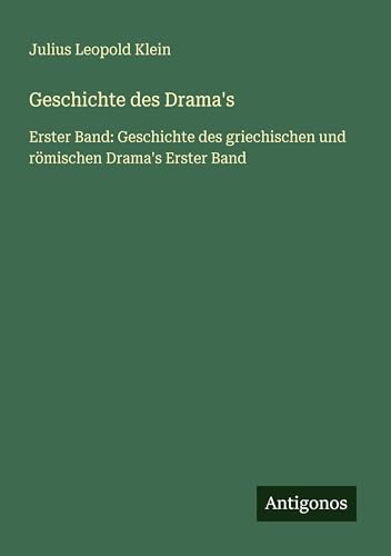 Geschichte des Drama's
