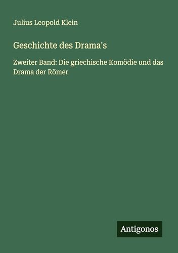 Geschichte des Drama's