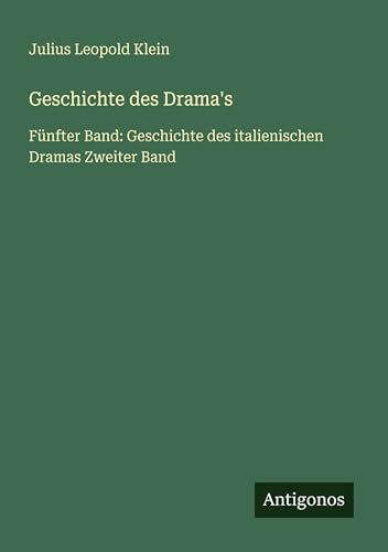 Geschichte des Drama's