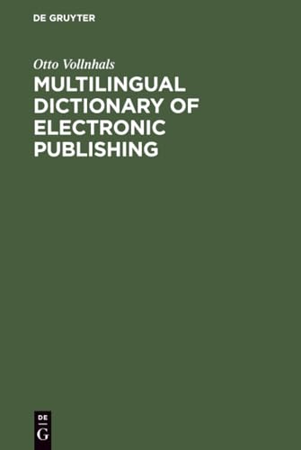 Multilingual Dictionary of Electronic Publishing