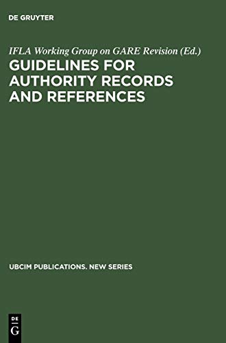 Guidelines for Authority Records and References