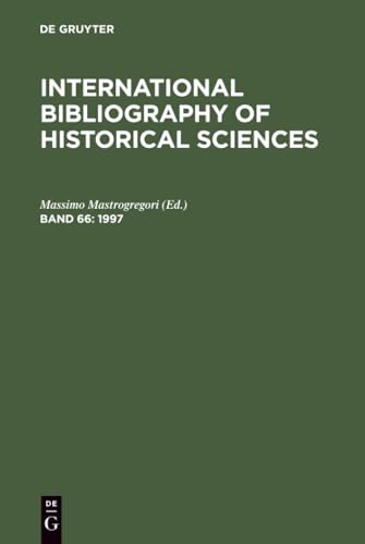 International Bibliography of Historical Sciences, Volume 66