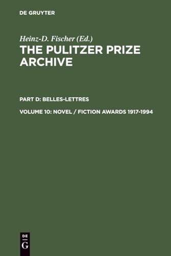 Novel / Fiction Awards 1917-1994