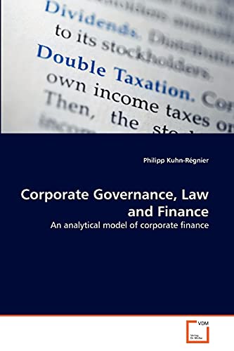 Corporate Governance, Law and Finance