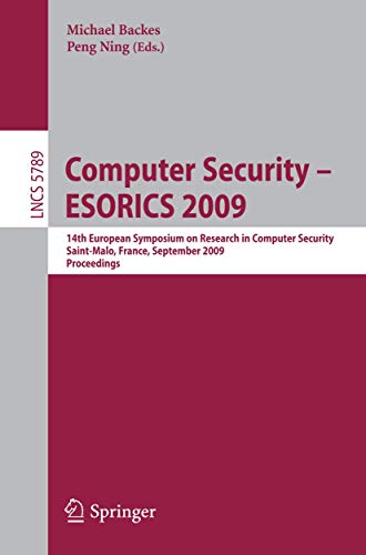 Computer Security - ESORICS 2009