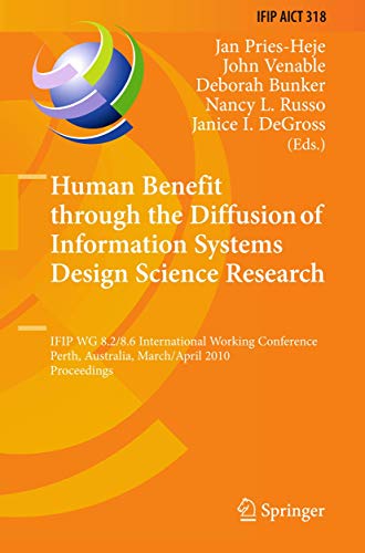 Human Benefit through the Diffusion of Information Systems Design Science Research