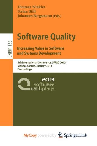 Software Quality. Increasing Value in Software and Systems Development