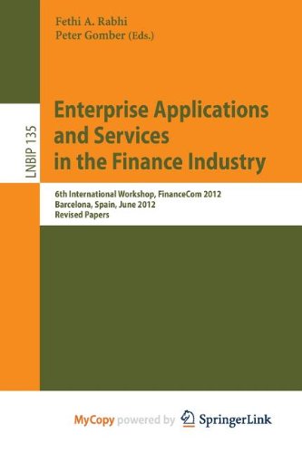 Enterprise Applications and Services in the Finance Industry