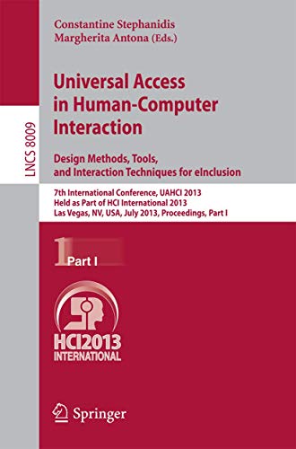 Universal Access in Human-Computer Interaction