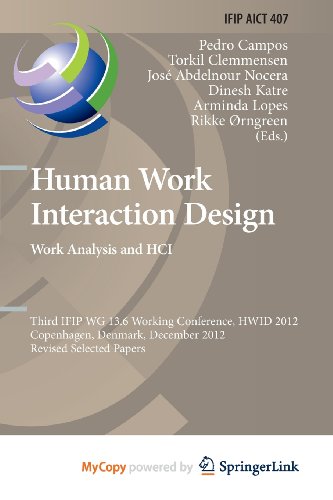 Human Work Interaction Design. Work Analysis and HCI