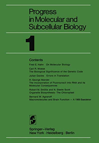 Progress in Molecular and Subcellular Biology
