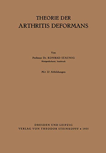 Theorie Der Arthritis Deformans