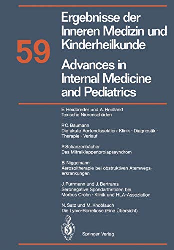 Advances in Internal Medicine and Pediatrics / Ergebnisse Der Inneren Medizin Und Kinderheilkunde