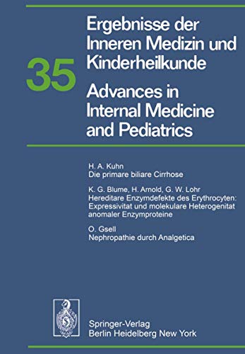 Ergebnisse der Inneren Medizin und Kinderheilkunde / Advances in Internal Medicine and Pediatrics