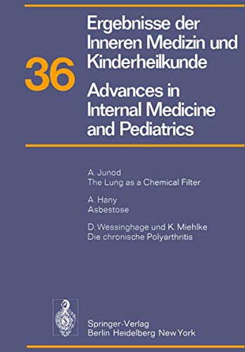 Ergebnisse der Inneren Medizin und Kinderheilkunde / Advances in Internal Medicine and Pediatrics