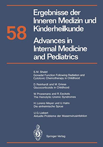 Ergebnisse der Inneren Medizin und Kinderheilkunde / Advances in Internal Medicine and Pediatrics