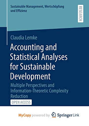Accounting and Statistical Analyses for Sustainable Development